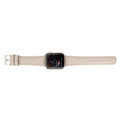 Jackson Leather Bands for Apple Watch 9, Ultra 2 & SE in rich brown genuine leather with metal buckle for a stylish, durable fit.