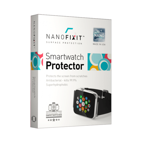 Smartwatch Protector in clear silicone with black edges, designed to safeguard your smartwatch from scratches and impacts.