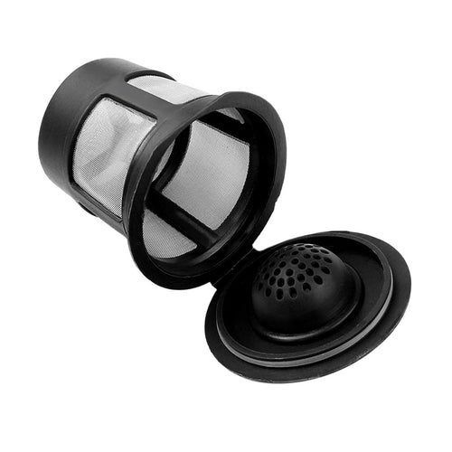 3pcs reusable coffee filter pods with stainless steel spoon, eco-friendly design, compatible with coffee makers.