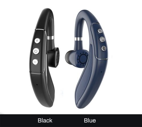 Long Standby Handsfree Wireless Bluetooth 5.0 Headset in black with ergonomic design for comfortable handsfree calls