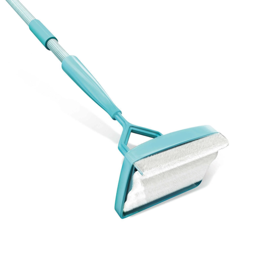 Baseboard Buddy Retractable Household Universal Cleaning Brush Mop with adjustable handle and durable plastic bristles for easy cleaning