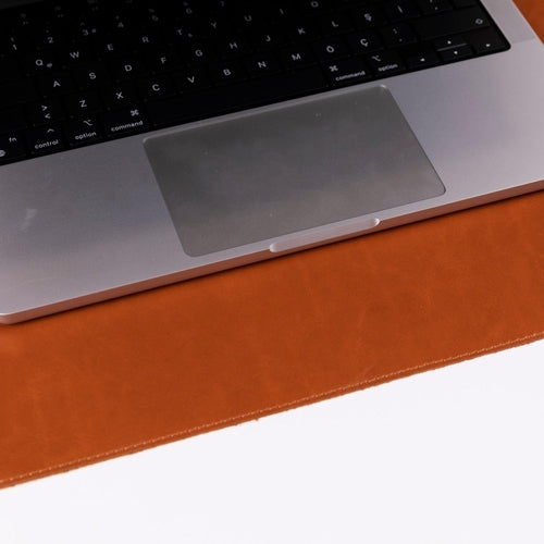 Rawlins Leather Desk Pads in black, 36x19 and 14.6x31.5 inches, made of premium genuine leather for office protection and style