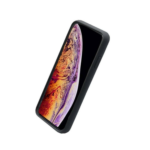 Strong Phone Case Series for iPhone XR in black silicone with reinforced edges for durable protection.